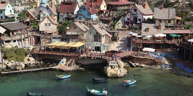 Popeye: the movie set, Malta